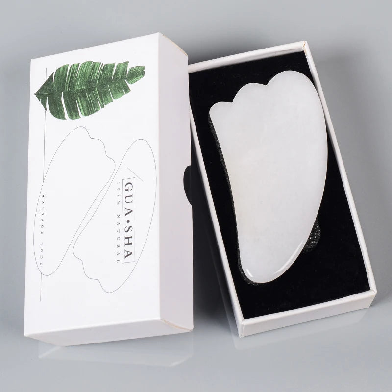 White Jade Facial Roller & Gua Sha Set