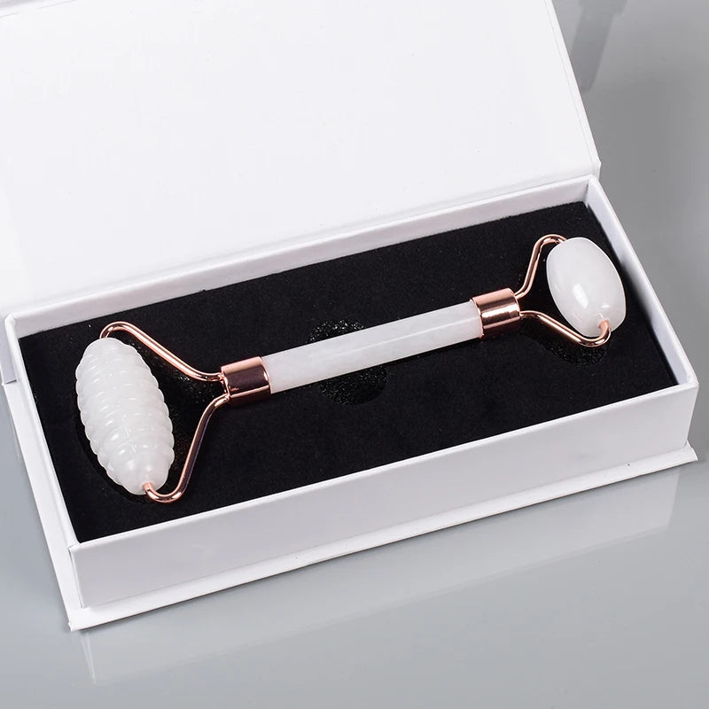 White Jade Facial Roller & Gua Sha Set