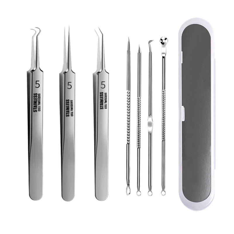 Stainless Steel Acne & Blackhead Removal Tool Kit