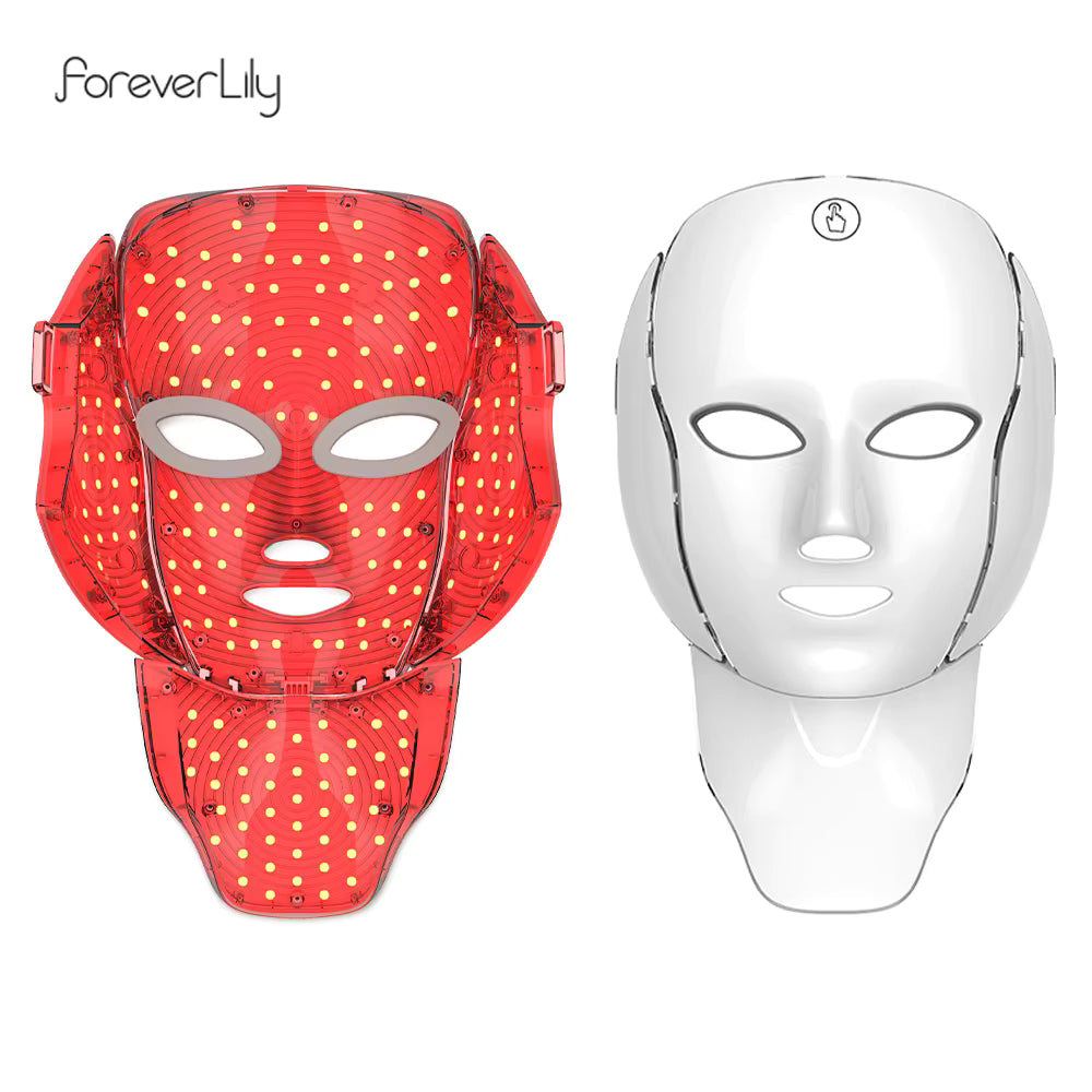 7-Color LED Light Therapy Face & Neck Mask
